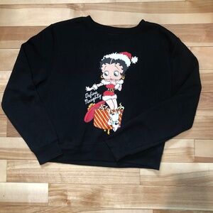 Betty Boop women's define naughty Christmas sweatshirt size XL
